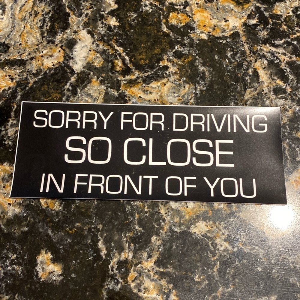 Magnetic bumper sticker